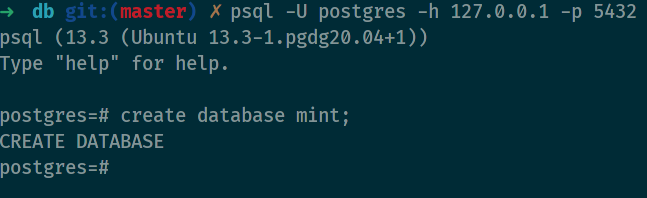 create database